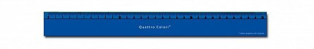 Rigla 30 cm, QuattroColori, albastru