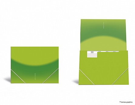 Mapa cu elastic, QuattroColori, verde
