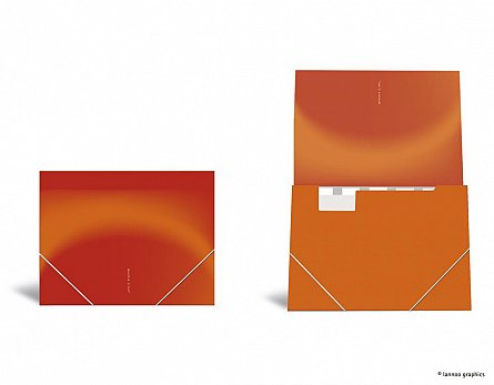 Mapa cu elastic, QuattroColori, orange