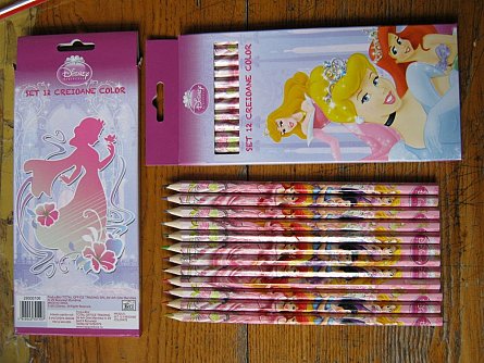 Creioane colorate 12buc/set,Princess