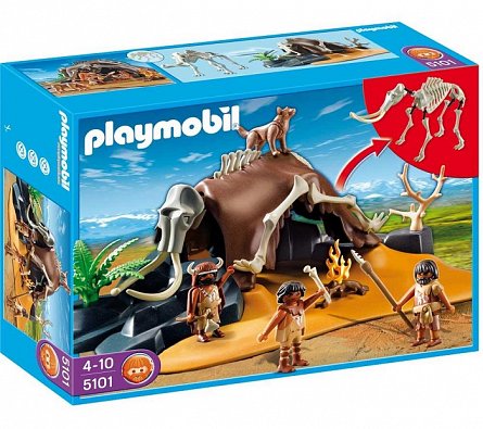 Playmobil-Schelet de mamut cu vanatori