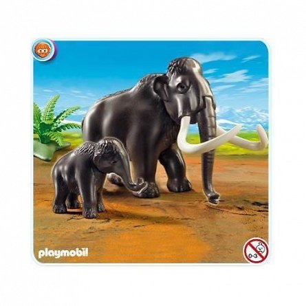 Playmobil-Mamutul si puiul sau