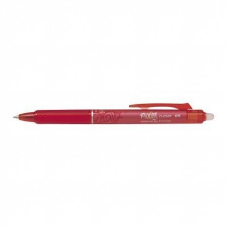 Roller Pilot FriXion Clicker, 0.5 mm, cu radiera, rosu