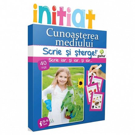 Scrie si sterge. Cunoasterea mediului 5-6 ani