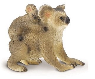 Figurina Safari,koala cu pui