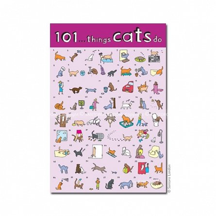 Caiet A5 cusut Things Cats Do