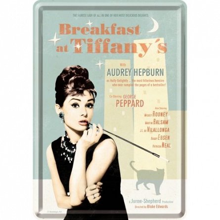 Carte postala Breakfast at Tiffanys Blue