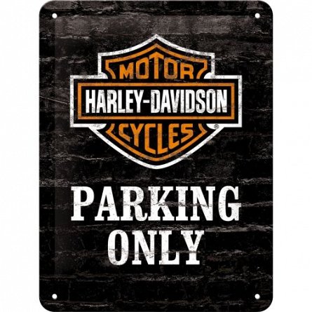 Placa 15x20 Harley-Davidson Parking Only