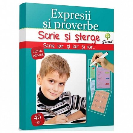 Scrie si sterge. Expresii si proverbe