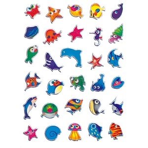 Sticker Magic Animale marine colorate