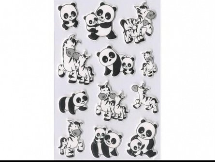 Sticker Magic Ursi panda si zebre