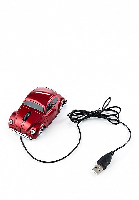 Mouse forma masina Car Mouse, rosu, USB