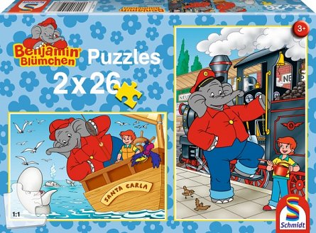 Puzzle All Aboard, 2x26 pcs