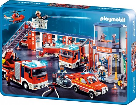 Puzzle Playmobil Echipa de pompieri