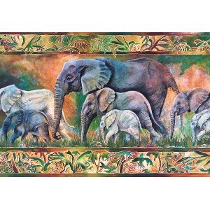 Puzzle 1000 Parada elefantilor