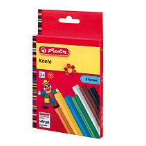 Plastilina Herlitz, set 8 culori, in cutie carton