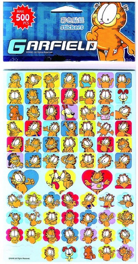 Stickere Garfield, in relief