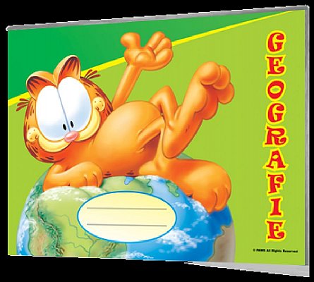 Caiet geografie Garfield,24 file