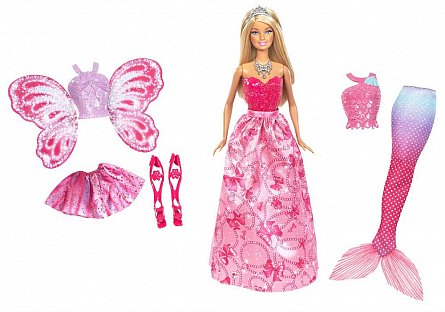 Papusa Barbie, cu costumatie de gala