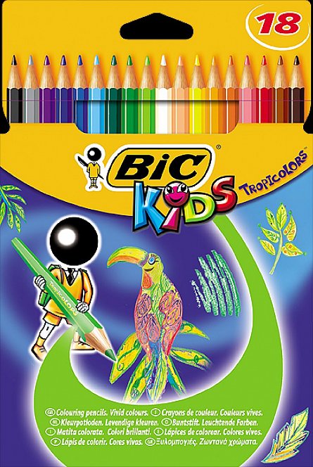 Creioane colorate,18b/s,Bic Tropicolors2