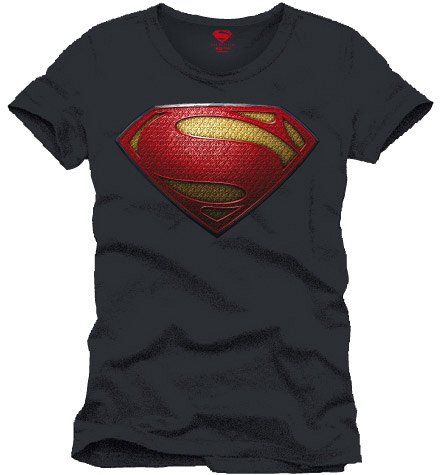 Man of Steel T-Shirt Logo anthracite Size L