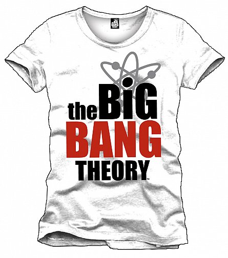 Big Bang Theory T-Shirt Logo white Size L