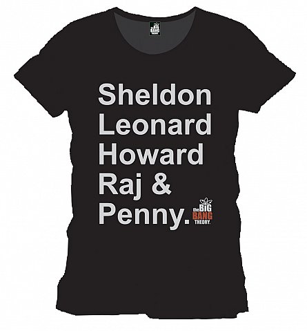 The Big Bang Theory T-Shirt Team black Size L