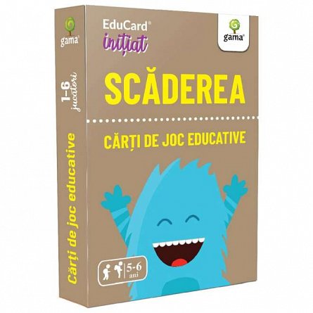 Carti de joc educative. Scaderea