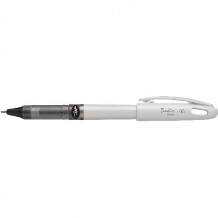 Roller Pentel EnerGel Tradio, 0.5 mm, negru, corp alb