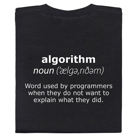 Tricou "Algorithm",negru L