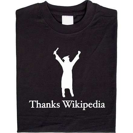 Tricou "Wikipedia",negru XL
