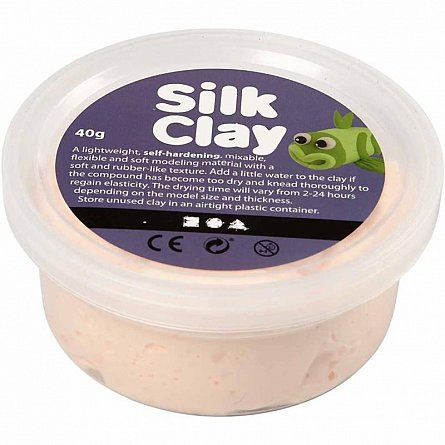 Pasta modelatoare Silk Clay,40g,crem