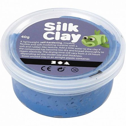 Pasta modelatoare Silk Clay,40g,blue