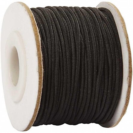 Cordon elastic,1mmx25m,negru