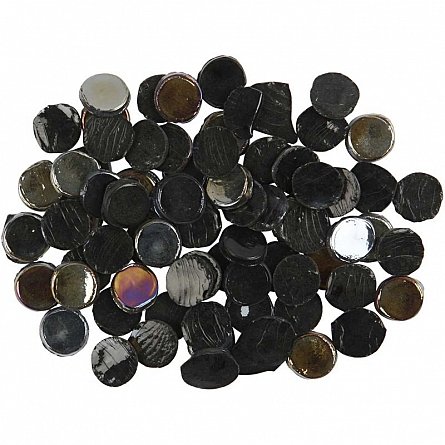 Mozaic,10mm,200g,rotunde,negru