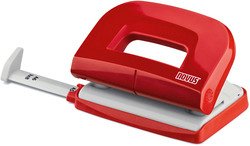 Perforator Novus E210, capacitate 10 coli, rosu