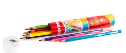 Creioane colorate,12b/set,ascut,Kores