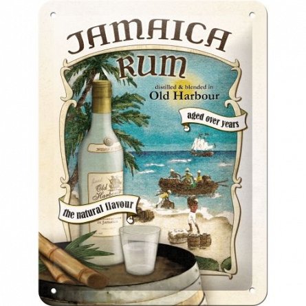 Placa 15X20 "Jamaica rum"