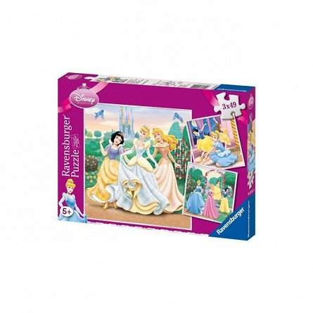 Puzzle Ravensburger - Printesele Disney, 3x49 piese