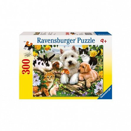 Puzzle animale prietenoase, 300 pcs