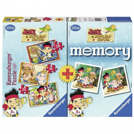 Puzzle memory aventurile lui jake,cutie 15/20/25 pcs