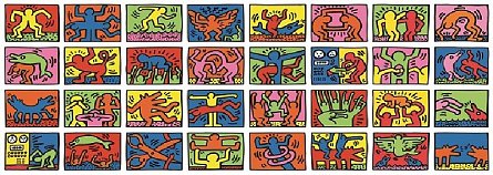 Puzzle Keith Haring retrospectiva dubla, 32000 pcs