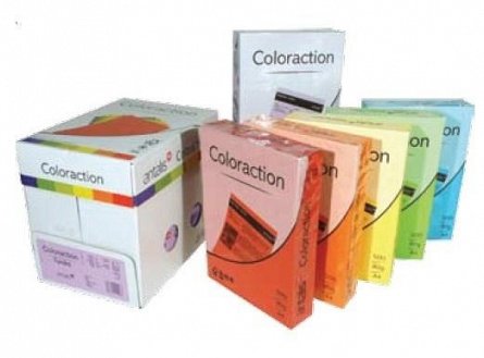 Hartie color A4, 80 g-mp, 5 culori x 50 coli-top, intens, Coloraction