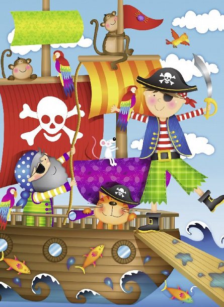 Puzzle aventura piratilor, 100 piese