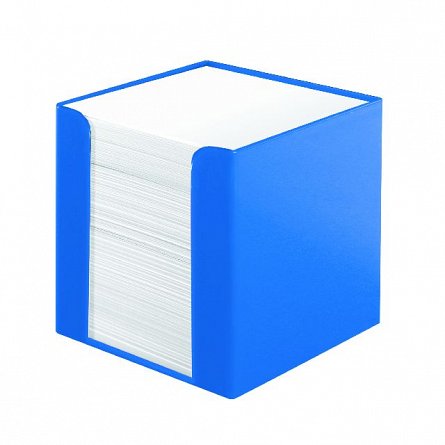 Cub hartie 9x9cm,700f,cu suport,albastru intens
