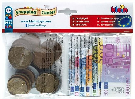 Set EURO bancnote, monede si chitante Klein