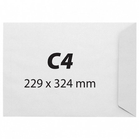 Plic C4, alb, autoadziv, 90g-mp, 25-set