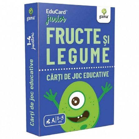 Fructe si legume. Carti de joc educative