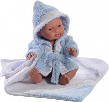 Papusa bebe Llorens Albornoz,Bleu,26 cm
