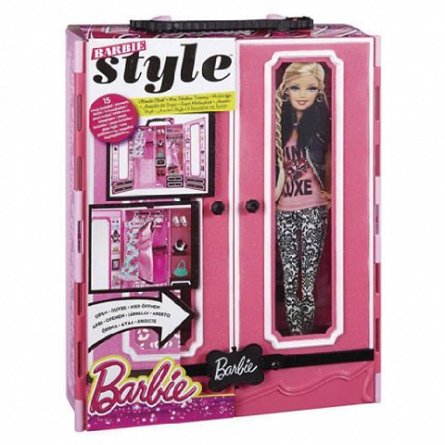 Barbie-Dulap cu accesoriisi tinute